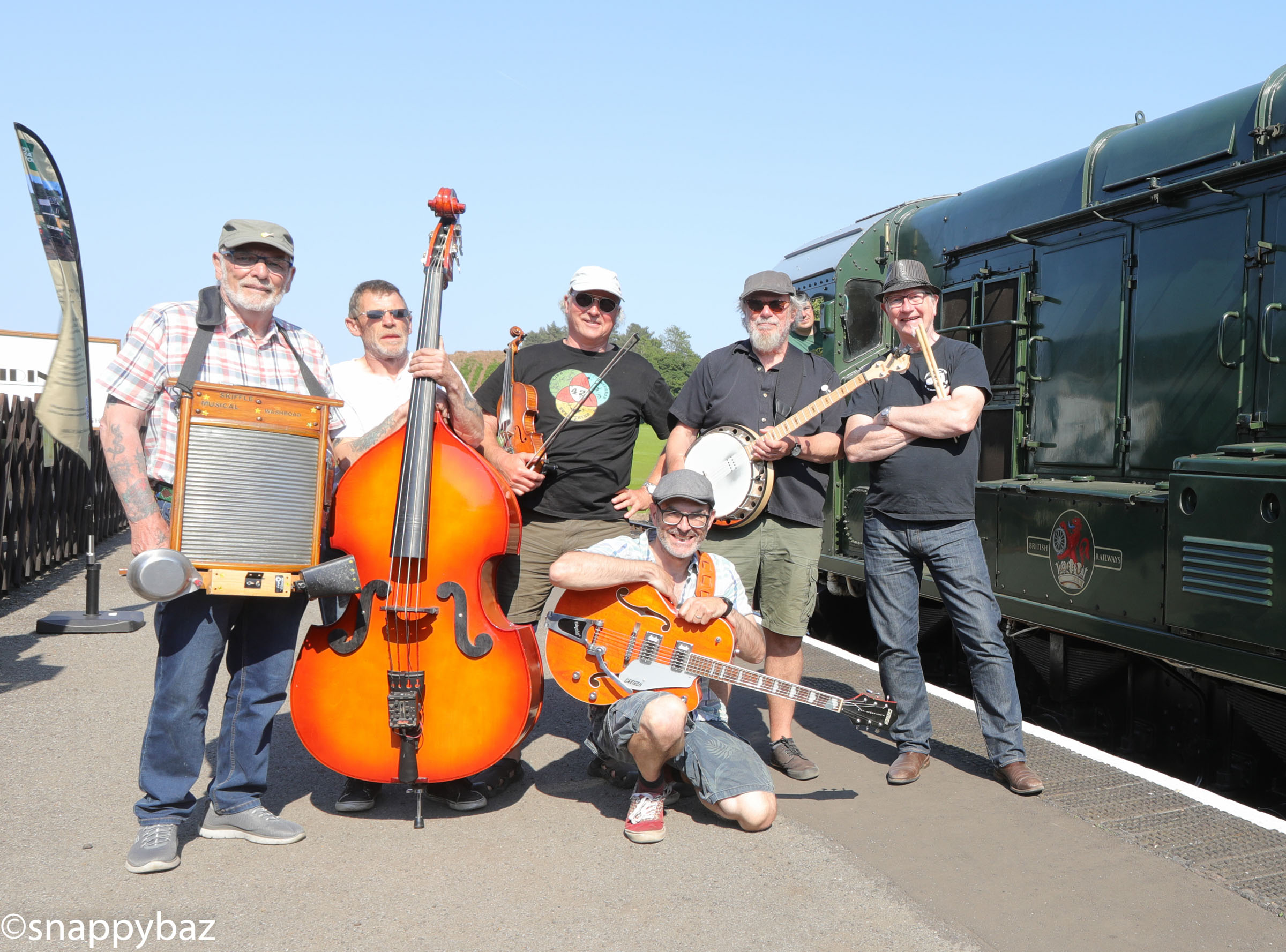 The Hillbilly Goats Gruff at Weybourne Railway Station 2023.